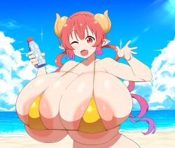 ai_generated huge_breasts ilulu ilulu_(dragon_maid) ilulu_(maidragon) miss_kobayashi's_dragon_maid