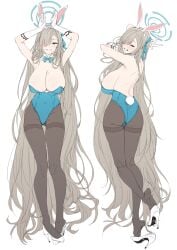 absurd_res absurdly_long_hair absurdres akita_hika akitahika44 animal_ears armpits arms_up ass ass_cleavage asuna_(blue_archive) backless_leotard black_legwear black_pantyhose black_socks blue_archive blue_bowtie blue_bunnysuit blue_eyes blue_halo blue_leotard blush blush_lines blushing_female bowtie breasts bunny_ears bunny_girl bunny_tail butt_crack butt_crack_outline cleavage collar curvy curvy_ass curvy_body curvy_female curvy_figure curvy_hips curvy_thighs fake_animal_ears feet female full_body gloves grin halo hands_up hi_res high_heels highres large_breasts legwear leotard light_brown_hair long_hair looking_at_viewer mole mole_on_breast multiple_views official_alternate_costume pantyhose playboy_bunny rabbit_ears rabbit_tail sideboob slender_body slender_waist slim_girl slim_waist smile socks soles strapless strapless_leotard tail teeth thighband_pantyhose thin_waist toes very_long_hair white_background white_bunny_ears white_collar white_gloves white_hairband white_wrist_cuffs wrist_cuffs