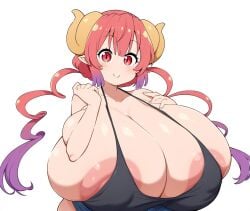 ai_generated huge_breasts ilulu ilulu_(dragon_maid) ilulu_(maidragon) miss_kobayashi's_dragon_maid