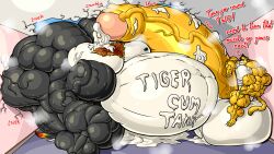 2024 bodybuilder cum_inflated_belly cum_inflation furry gay highres hyper hyper_balls hyper_cock hyper_genitalia hyper_penis hyper_testicles joshthetiger male male_only muscles muscular muscular_arms muscular_male zerozero