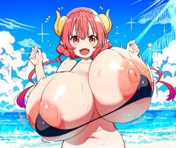 ai_generated huge_breasts ilulu ilulu_(dragon_maid) ilulu_(maidragon) miss_kobayashi's_dragon_maid