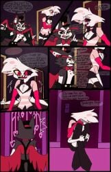 ai_generated angel_dust_(hazbin_hotel) anthro arachnid arthropod catboy comic demon felid feline furry hazbin_hotel humanoid husk_(hazbin_hotel) mammal penis spider tagme