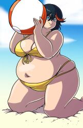 axel-rosered bbw beach beach_ball belly_overhang big_belly big_female chubby chubby_female double_chin fat fat_ass fat_female fat_fetish fat_girl fat_woman fatty kill_la_kill large_female matoi_ryuuko obese obese_female overweight overweight_female pig plump pork_chop swimsuit thick_thighs tubby weight_gain