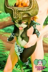 1boy 1girls 3d 3d_(artwork) blender blender_(software) blender_cycles female from_behind fucked_silly heart-shaped_pupils imp_midna male midna sex shortstack size_difference size_play the_legend_of_zelda twilight_princess undead_h34d