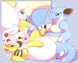 mega ampharos from nintendo by camychan