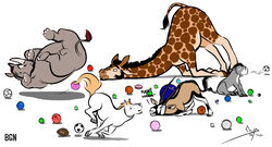 ! 2016 antelope ass_up ball balls bgn billiard_ball black_eyes black_fur black_mane black_tail brown_fur brown_spots brown_tail countershading denver_broncos derrick_(bgn) digital_media_(artwork) donkey dot_eyes english_text equine feral feralized fur giraffe grey_balls grey_hooves grey_skin grey_tail group hooves horn horse isaiah jamie_the_oryx larger_feral larger_male laugh long_neck male male_only mammal mane miguel miles_(mascot) multicolored_fur multicolored_tail nfl orange_mane orange_tail oryx profanity quadruped rhinoceros shadow signature simple_background sitting size_difference smaller_feral smaller_male snout soccer_ball spots spotted_fur tail_tuft tan_fur tan_tail tennis_ball text tripping tuft two_tone_fur two_tone_tail white_background white_countershading white_fur wide_eyed