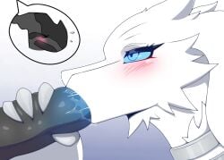 >_< 2024 4_claws 4_fingers ambiguous_gender ambiguous_penetrated anthro bedroom_eyes black_body black_penis blue_eyes blue_penis blush blush_lines bodily_fluids cheek_tuft claws closed_eyes cutaway digital_media_(artwork) dragon drahati7 duo erection expression_cutaway eyelashes faceless_character faceless_male facial_tuft fellatio fingers fur generation_5_pokemon genitals glistening glistening_genitalia glistening_penis half-closed_eyes hand_on_another's_penis hand_on_penis holding_another's_penis holding_penis humanoid_genitalia humanoid_penis legendary_pokemon looking_at_another looking_pleasured male male/ambiguous male_penetrating male_penetrating_ambiguous motion_lines multicolored_penis mythological_creature mythological_scalie mythology narrowed_eyes nintendo offscreen_male oral oral_penetration penetration penile penile_penetration penis penis_grab penis_in_mouth pokemon pokemon_(species) reshiram saliva saliva_on_penis scalie seductive sex simple_background solo_focus sweat tuft white_body white_fur zekrom