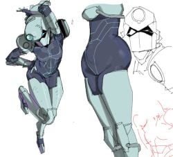 1girls armor ass big_ass big_breasts fat_ass female genderswap invincible invincible_(tv_series) mask masked_female plump_ass rule_63 small_breasts solo tech_jacket tech_jacket_(zoe_thompson) thick_thighs tight_fit voluptuous wide_hips