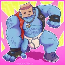 1boy bulge galrock gay godstv jockstrap kinni_(godstv) male male_only solo tagme video_games yaoi