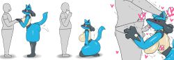 2026 3_fingers absurd_res anthro anthro_penetrated ass bald balls big_breasts big_butt black_body black_fur black_inner_ear black_legs blue_body blue_ears blue_fur blue_tail blush blush_lines bodily_fluids bottomwear bottomwear_down bouncing_breasts breasts chest_spike clothed clothed/nude clothed_human clothed_male clothing curvy_figure digital_media_(artwork) duo enigi09 erection eyebrows faceless_character faceless_human faceless_male featureless_breasts feet fellatio female female_anthro female_on_human female_penetrated fingers fur generation_4_pokemon genitals gloves_(marking) grey_body half-closed_eyes hand_holding hand_on_head hand_on_hip hand_spike heart_symbol hearts_around_body hearts_around_head hi_res huge_butt huge_thighs human human_on_anthro human_penetrating human_penetrating_anthro human_penetrating_female interspecies kneeling kneeling_oral_position looking_at_another looking_at_partner lucario male male/female male_human male_on_anthro male_penetrating male_penetrating_anthro male_penetrating_female mammal markings motion_lines multicolored_body multicolored_ears multicolored_fur narrowed_eyes neck_tuft nintendo nipple_outline nude nude_anthro nude_female open_mouth open_smile oral oral_penetration penetration penile penis penis_in_mouth pink_tongue pokemon pokemon_(species) pokemorph pokephilia pupils raised_tail red_eyes saliva saliva_on_penis saliva_string sex shadow shirt side_boob side_view simple_background small_waist smile spikes spikes_(anatomy) standing sweat t-shirt tail tail_motion tailwag thick_thighs toes tongue tongue_out tongue_out_fellatio topwear tuft voluptuous voluptuous_anthro voluptuous_female white_background yellow_body yellow_breasts yellow_fur