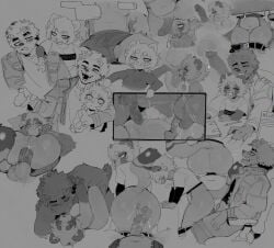 2026 anal anal_full_nelson anal_sex anthro anthro_on_anthro anthro_only anthro_penetrated anthro_penetrating anthro_penetrating_anthro anus arm_around_shoulders ass ball_lick ball_suck balls balls_in_mouth balls_through_leghole bottomwear bottomwear_down canid canine canis clothed clothing domestic_dog empty_speech_bubble female female_penetrated from_behind_position full_nelson full_nelson_(legs_held) full_nelson_anal genitals glacierclear_(character) goon_(goonie_san) goonie-san greyscale happy happy_sex hi_res humanoid_genitalia humanoid_penis humanoid_vulva kiss_on_lips kissing licking licking_lips licking_own_lips male male/female male_penetrating male_penetrating_female mammal monochrome nonbinary_(lore) oral pants pants_down partially_clothed penetration penile penile_penetration penis penis_in_ass penis_in_vagina profanity raccoon_dog sex sitting_sex size_difference speech_bubble stomach_bulge sucking tanuki tea_bagging tongue tongue_out uterus vaginal_penetration vein veiny_penis vulva