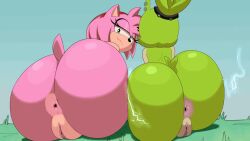 <1_second_video 1girls 2d 2d_animation 2girls afrosoricid amy_rose animated anthro anus ass ass_focus ass_to_ass bedroom_eyes big_ass bottom_heavy bouncing_ass bubble_butt ear_piercing earrings electricity fat_ass female female_only furry furry_only half-closed_eyes hedgehog huge_ass idw_publishing jiggle jiggling_ass large_ass lightning looking_at_viewer looking_back massive_ass no_sound nude nude_female outdoors piercing pussy scrabble007 sega sitting sonic_(series) sonic_the_hedgehog_(comics) sonic_the_hedgehog_(idw) sonic_the_hedgehog_(series) surge_the_tenrec tagme tail tenrec thick_ass video