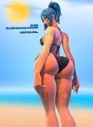 1female 1girls 2026 3d ass back_view big_ass big_butt bikini bikini_bottom bikini_top black_bikini blue_eyes blue_eyeshadow blue_hair blue_hair_female blue_lipstick blue_makeup borealisnsfw ear_piercing english_text epic_games eyeshadow female female_only fortnite fortnite:_battle_royale helix_piercing hope_(fortnite) light-skinned_female light_skin lipstick looking_at_viewer looking_back looking_back_at_viewer makeup nipple_bulge open_mouth open_mouth_smile outside pierced_ears piercing piercings ponytail rival_hope_(fortnite) sideboob smile solo solo_female standing swimwear text two-piece_swimsuit