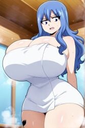 ai_generated blue_hair fairy_tail female huge_breasts juvia_lockser thick_thighs