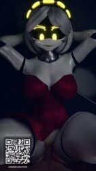 1boy 1girls 3d 9:16 animated arms_behind_head athletic_female bysamzan cleavage clothed_female_nude_male dress dress_lift human human_penetrating interspecies light-skinned_male longer_than_10_seconds looking_at_viewer male/female medium_breasts murder_drones murder_drones_x_humans pov pths red_dress robot robot_girl sex shorter_than_30_seconds straight tagme v_(murder_drones) vaginal_penetration vertical_video video yellow_eyes