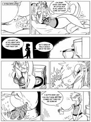 anthro anus bottomless clothed clothing comic dragon english_text fart feces female peeing post_vore pussy scat shyguy9 sophie_(shyguy9) text urine vore