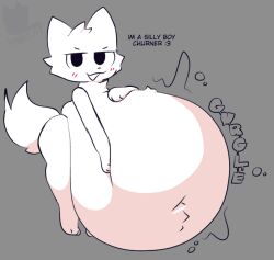 anthro belly_expansion big_ass big_belly blush boykisser digestion digestion_noises expansion furry male_pred vore whatzit