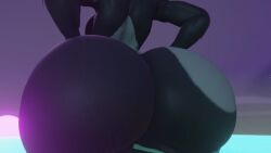 3d backside big_ass furaffinity giantess hands_on_hips huge_ass imp imp_midna magnetvox midna monster_ass moon pov sb127 the_legend_of_zelda twilight_princess