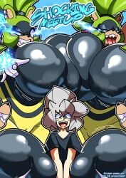 4girls ass_bigger_than_head breasts breasts_bigger_than_head clothed dumptruck_ass female furry huge_breasts hyper_ass hyper_breasts nipples_visible_through_clothing no_bra no_underwear pussy_visible_through_clothes sega sonic_(series) surge_the_tenrec teasing thick_thighs wide_hips zor_(zoruadrawsstuff) zoruadrawsstuff