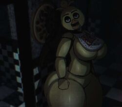 1girls alternate_ass_size alternate_body_type alternate_breast_size animatronic big_ass big_breasts chica_(fnaf) chica_(fnaf_1) classic_chica_(fnaf) five_nights_at_freddy's looking_at_viewer no_sex solo solo_female solo_focus tagme theodyss thick_thighs voluptuous voluptuous_female