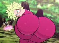 1girls animated ass ass_clapping ass_focus ass_ripple asstro asstronsfw back_view bent_over big_ass dragon_ball dragon_ball_super fusion green_hair grin kefla large_ass looking_at_viewer looking_back looking_back_at_viewer pink_clothing potara_earrings rippling_ass sound sound_effects spiky_hair synced_to_music tagme teal_eyes text thick_ass thick_thighs twerking video