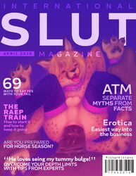 2016 anal anal_sex animal_genitalia animal_penis cheetah clothing collar cover equine equine_penis feline horse horsecock leggings legwear magazine magazine_cover male mammal misterkittens penetration penis yaoi