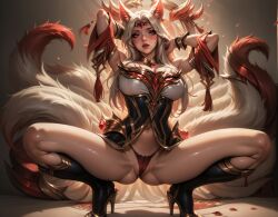 ahri ai_generated female girl high_heel_boots high_heels horny immortalized_legend_ahri league_of_legends textme