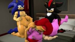 2boys 2girls amy_rose anthro_on_anthro big_breasts doggystyle foursome furry ironhawk missionary_position sally_acorn sex shadow_the_hedgehog sonic_(series) sonic_the_hedgehog sonic_the_hedgehog_(series) tagme vaginal_penetration video