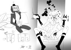 2024 artist_request demon demon_boy demon_humanoid gay hazbin_hotel humanoid male moth nsfw penis valentino_(hazbin_hotel) vox_(hazbin_hotel)