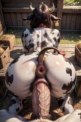 ai_generated anthro anthro_on_anthro anus ass balls barn bovine bovine cow_tag farm female furry furrypornaddiction huge_ass huge_cock male male/female penis penis_in_pussy pov puffy_anus pussy skinny skinny_girl sweat sweaty vaginal_penetration veiny_penis