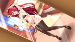 3d animated animation harada_(harada4780) light-skinned_female light_skin naruse_mio ntr red_hair shinmai_maou_no_testament twintails twintails_(hairstyle)