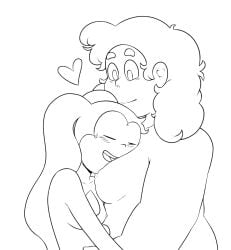 1girls 2girls alien alien/human alien_girl alien_look_like_human blush blush_lines boobs_out breasts breasts_out cartoon_network chubby chubby_female closed_eyes closed_smile couple curly_hair digital_drawing_(artwork) digital_media_(artwork) duo duo_focus female female/female gem gem_(species) happy happy_female head_between_breasts head_on_breasts human hybrid lesbian_couple line_art looking_at_partner looking_down medium_breasts medium_hair muscular_female naked naked_female nipples no_color nora_quartz_universe nude nude_female open_eyes open_mouth open_smile pressed_together puffy_areola puffy_nipples rule_63 shorter_female sketch skinny skinny_girl small_breasts smile spinel_(steven_universe) standing steven_quartz_universe steven_universe stevinel taller_female taller_girl touching_breast twintails uncensored uncolored yuri