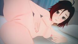 1girls 3d breasts female female_only human koikatsu nipple_play nipples nude pussy ruby_rose rwby solo uncensored