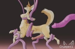 anal animated anthro belly_bulge breasts centaur crumpets_(sabotfennec) felkin_penis fennec fennec_fox fox foxtaur furry futanari gynomorph/male horse_penis horsecock intersex large_insertion large_penis rough_anal stomach_bulge taur tentacle tentacle_penetration tentacle_rape tentacle_sex