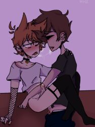 anal_sex anal_sex cum cum_inside eddsworld gay gay_sex homosexual homosexual_sex kissing long_socks penetration ship short_hair short_shirt tom tom_(eddsworld) tord tord_(eddsworld)