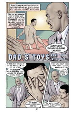 caught comic dad's_toys dark-skinned_male dark_skin dialogue dilf father_and_son handjobs_magazine incest josman josman_comics lloyd_johnson male male_only marcus_johnson melanin muscles muscular muscular_male teen_boy teenager text writing yaoi