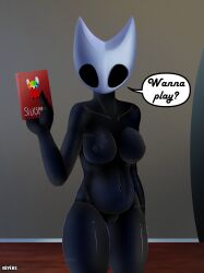 anthro_bug anthro_only asking breasts bug female_only front_view hollow_knight hornet_(hollow_knight) masked_female silksong standing video_game video_game_character