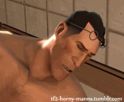 3d animated aroused aroused_face bouncing_on_penis gay gay_sex implied_anal implied_penetration implied_sex male medic_(team_fortress_2) offscreen_character offscreen_male out_of_frame pleasure_face pleasured riding riding_penis sfm source_filmmaker suggestive suggestive_posing team_fortress_2 tf2_gentlemanns tf2_horny_manns torogao yaoi