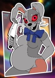 arrowdark crazy female five_nights_at_freddy's five_nights_at_freddy's:_security_breach pregnant pregnant_belly pregnant_female rabbit_girl vanny_(fnaf)