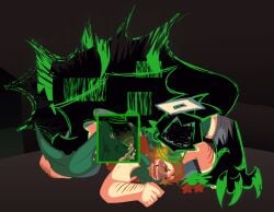 anal_sex forsaken_(roblox) internal_cumshot john_doe_(forsaken) oc self_insert self_upload size_difference