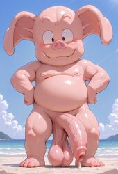 oolong from dragon ball by unknown artist