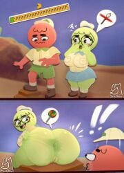 ! !! 1boy 1boy1girl 1girls 2025 anal_fluids anal_juice anus anus_juice bald blush blushing boobs boots candy female glasses lime_skin looking_at_viewer looking_back male no_panties peak_(videogame) pleasure_face pussy red_skin scout scout_(peak) semidraws short_hair spread_anus spread_ass spread_legs spreading suprised sweaty sweaty_anus sweaty_ass tagme wide_hips