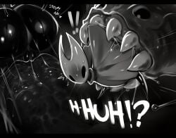 1girls 2_horns alternate_body_type alternate_breast_size arthropod artist_name big_ass big_breasts big_butt black_body black_skin breasts bubble_ass bubble_butt bug bug_girl female genvoke hollow_knight hornet_(hollow_knight) large_ass large_breasts large_butt silksong
