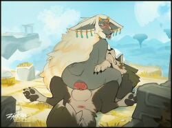 anal anal_insertion anal_sex animated feral furry gay gay_sex implied_zoophilia knot knotted_penis knotting link rauru_(tears_of_the_kingdom) sound sound_edit sound_effects sound_warning tagme the_legend_of_zelda video voice_acted wolf wolf_link zackary911