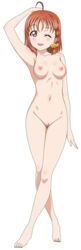 love_live! love_live!_sunshine!! naked nipples photoshop pussy takami_chika transparent_png uncensored vector_trace