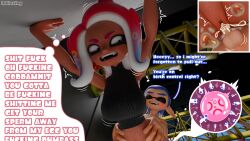 1boy 1girls cherry_(inkloving) english_text female inkling_boy inkloving male splatoon