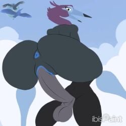 2d_animation 5:4 accipitriform animated anthro anthro_penetrated anus ari_(lindwormduality) ass avian balls beak big_balls big_butt big_penis bird black_body black_markings black_vulture blue_anus blue_beak blue_vulva cloud duo eyelashes feathers female female_penetrated genitals grey_body grey_penis heron huge_balls huge_butt huge_cock joshua_(fursona) lindwormduality little_blue_heron male male/female male_penetrating male_penetrating_female markings new_world_vulture outside pelecaniform penetration penile penile_penetration penis penis_in_vagina purple_head pussy rio_(series) romantic romantic_couple sex short_playtime sky skyscape slim_male sound tagme thelordjoshua1 vaginal_penetration video voice_acted vulture vulva