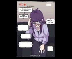 1boy 1girls animated anus aroused aroused_face ass balls begging big_penis blush bodily_fluids casting casting_couch clairvoyant clothed clothing couch crooked_glasses dark-skinned_male dark_skin deepthroat drool drooling fellatio female glasses glk happy longer_than_30_seconds male male_voice_actor misuzugon multiple_positions nervous nude nude_female nude_male oc on_back open_mouth opennsfwsp original_character peace_sign penis penis_on_face plap plapping pov purple_eyes purple_hair recording recording_sex riosthename rough_sex sex shiho_(riosthename) signature smile smiling sound speech_bubble still_image_with_sound tagme teeth text thekingangus unclerednose v vagina vaginal_penetration vaginal_sex video voice_acted