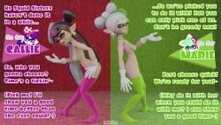 callie_(mandalafurikake) callie_(splatoon) comparison inkloving marie_(splatoon) marie_(wo262) splatoon squid_sisters
