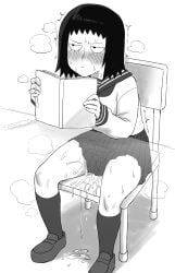 ax_g90 highschool kurata_tome mob_psycho_100 pussy_juice pussy_juice_drip_through_clothes pussy_juice_leaking pussy_juice_puddle schoolgirl schoolgirl_uniform teen_girl teenage_girl teenager vibrator vibrator_under_clothes vibrator_under_panties